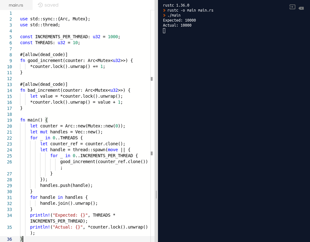 Shared variable Rust
