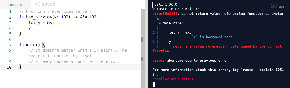 Use after free Rust